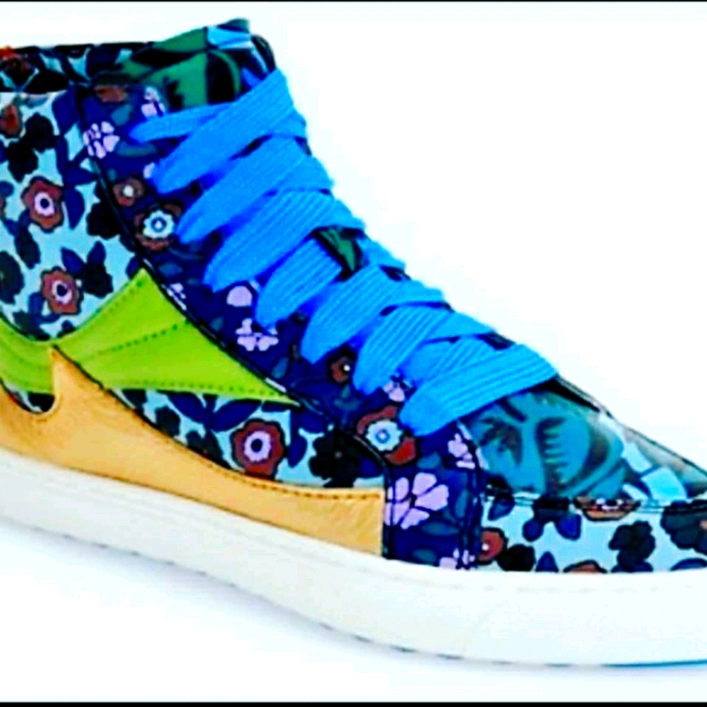 Coach Floral pointy toe sneakers